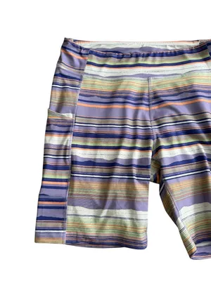 COLUMBIA Women’s Striped Bike Shorts Size XL thumbnail 5