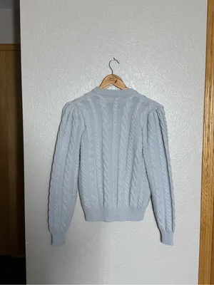Vintage 1980s Susan Bristol 100% Wool Cardigan Sweater thumbnail 4