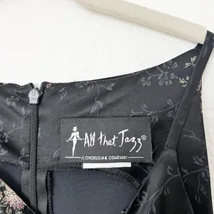 [Vintage] All That Jazz 90s Y2K Floral Satin High Neck Halter Blouse Sz Small S thumbnail 7