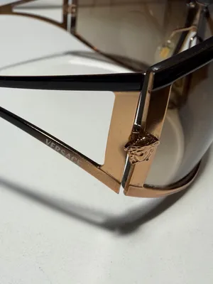 UNISEX Versace MOD. 2040 Gold frame with Brown Gradient Lenses thumbnail 3