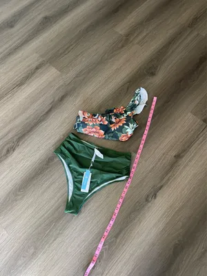 Cupshe One Shoulder Floral Ruffle High Waist Bikini Set thumbnail 4
