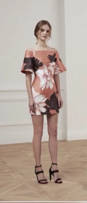 KEEPSAKE THE LABEL Beautiful Floral Print Stand Still Mini Dress size small thumbnail 1