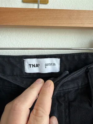 Aritzia TNA 90s Camden Pant Black Cotton Twill Straight Leg Size 2 thumbnail 7