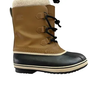 Sorel Pac Boots Ladies Size 7 Tan Rubber Waterproof Rain Winter thumbnail 2