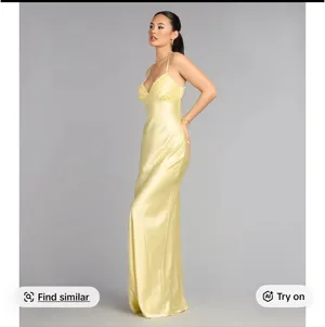 WINDSOR Ruby Satin Low Back Column Formal Dress thumbnail 3