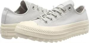 Converse Chuck Taylor All Stars Lift Ripple Canvas Pale Grey Women’s Size 10 thumbnail 1