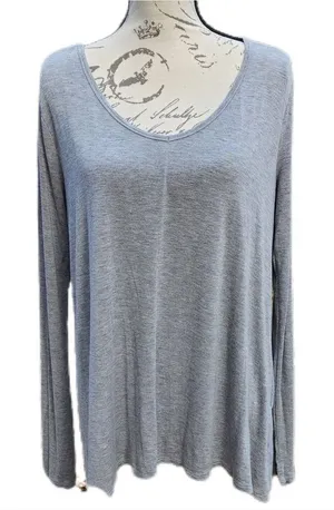 Abercrombie &‎ Fitch -475 gray long sleeve flowy top Small thumbnail 1
