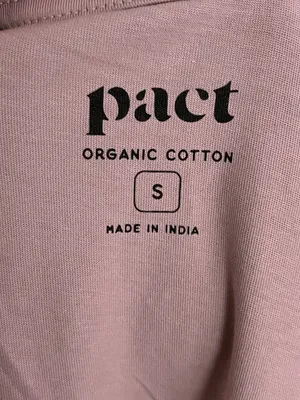Pact • Organic Cotton Sleeveless V-Neck Shift Dress in Dusty Rose thumbnail 4