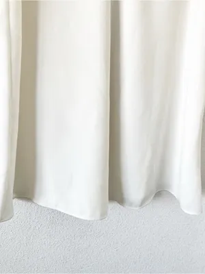 Zara White Double V-Neck Flowy Bridal Mini Dress thumbnail 5