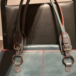 Hype Stylish Blue Leather Tote Bag thumbnail 7