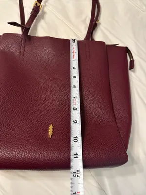 Thacker Anya Burgundy Tote Bag - Women's Shoulder Bag thumbnail 15