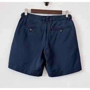 NEW Free People Navy Chino Shorts Womens Size 2 Preppy Coastal Cotton Casual thumbnail 3
