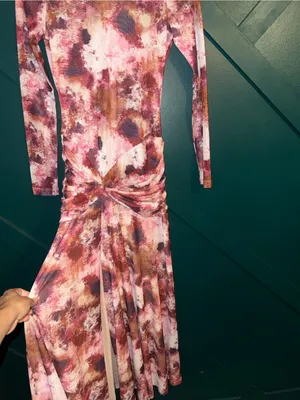 Bardot Lea Mesh Dress in Tie Dye Wedding Party Dress Size Small thumbnail 4