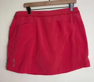 RLX Ralph Lauren Pink Athletic Golf Tennis Skort‎ with Shorts Size L Pickleball thumbnail 1