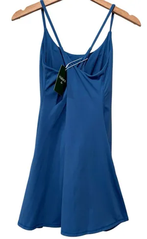 Halara SoftlyZero Plush Backless Active Dress Sz S Easy Peezy Edition Blue thumbnail 1