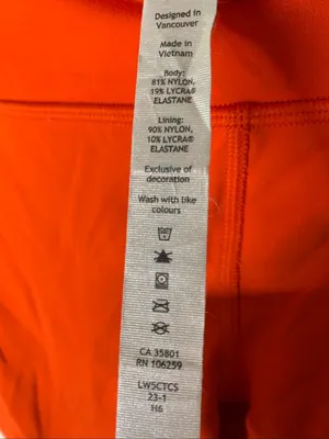 Lululemon Align Pant 25" orange women's size 12 W5CTCS thumbnail 4