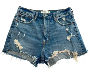 Abercrombie & Fitch Mom high‎ rise shorts sz 28 6 thumbnail 1