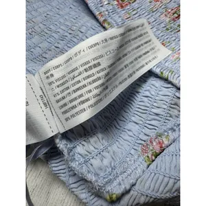 Abercrombie & Fitch Asymmetrical Ruffle 1 Shoulder Top Light Blue Floral XS thumbnail 3