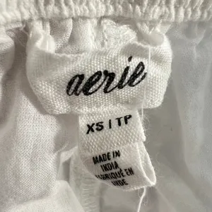 Aerie Rock 'n' Ruffle Skort White Size XS Boho Smocked‎ Tiered Cotton Coquette thumbnail 5