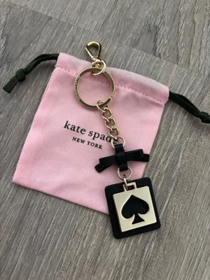 NWOT Gold Kate Spade New York Cut Out Spade Purse Keychain thumbnail 2
