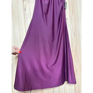 NWT Lulus Zaniya Plum Ruched Halter Maxi Dress Bridesmaid Gala Banquet Size M thumbnail 5
