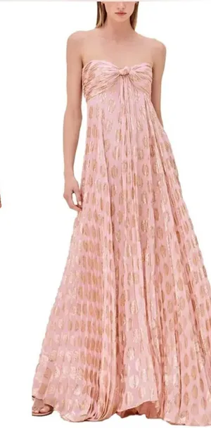 Alexis Maryana Maxi Dress Gown S/M/L Murex Pink Blush Gold Vacation S thumbnail 1