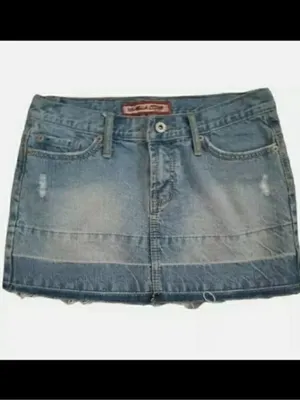 Vanilla Star Y2k vintage denim miniskirt thumbnail 2