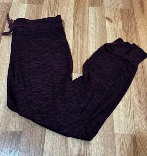Prince & Fox Marled Plum Jogger Pants Purple Size XXS thumbnail 1