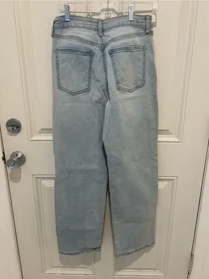Light Blue Women’s Boyfriend Jeans - Casual Straight Fit thumbnail 2