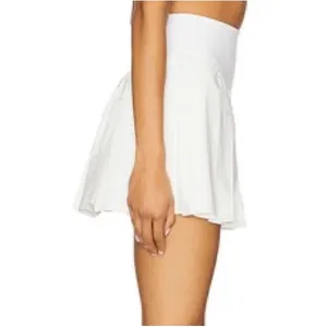 NWT FREE PEOPLE MOVEMENT SWING OF THINGS PLEATED SKORT WHITE sz Xs thumbnail 5