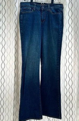 Bitten by Sarah Jessica Parker Blue Flare Wide Leg Jeans thumbnail 1