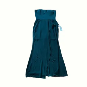 Dress The Population Kai Strapless Gown with High Slit in Pine Green Size XXL thumbnail 7