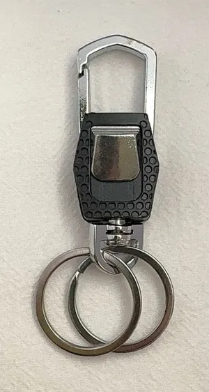 Practical carabiner keychain designed for both men and women for everyday carrying needs. Comes with double key rings, allowing you to classify and organize different keys separately. This keychain is 2.5 inches in length and 0.9 inches in width, compact and portable to carry around. Suitable for car keys, home keys, small gadgets, backpacks and handbags for convenient hanging. Simple versatile style matches various scenarios, a nice daily accessory and casual small gift. thumbnail 1