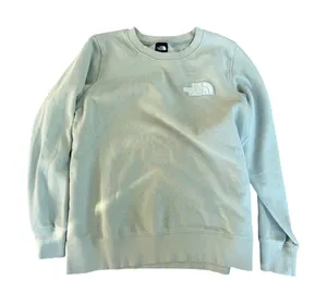 The North Face Womens Crewneck‎ Sweatshirt Mint Green Embroidered Logo Medium thumbnail 1