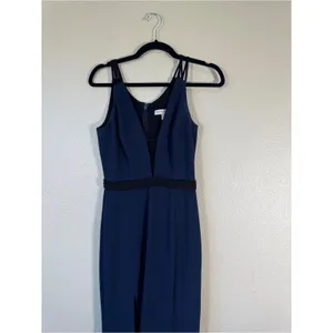 Dress The Population Blue Mermaid Maxi Dress Womens XS Formal Prom Gown Party thumbnail 10
