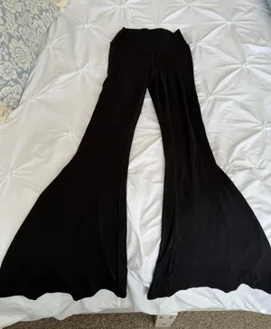 aerie Black Flared Yoga Leggings thumbnail 1