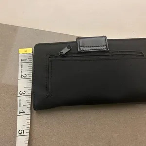 Wallet Elegant Black Wallet with Silver Clasp Great shape!! thumbnail 3