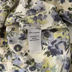 Maurices Cream Multicolor Ditsy Floral Print Ruffle Smock Blouse thumbnail 10