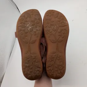 KEEN City of Palms Posted Sandals Brown Leather Flat Thong Womens‎ 7.5 1012390 thumbnail 7