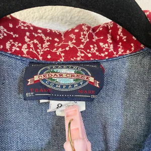 Western Denim Top Size‎ 8 Vintage 90s Rodeo Country Cowgirl Jean Casual Summer thumbnail 3
