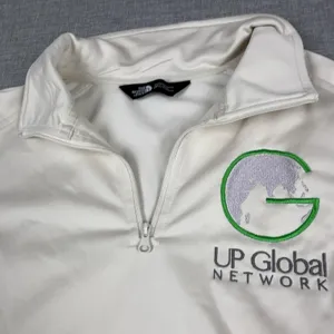 The North Face Pullover Womens Small White 1/4 Zip Mock Neck UP Global Network thumbnail 2