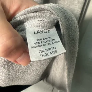 Grayson Threads Gray Sweatshirt Size Large EUC thumbnail 6