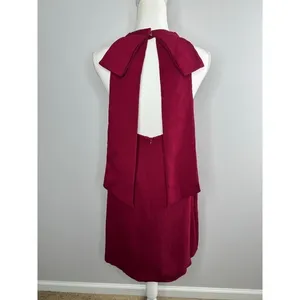 Elliatt Unwrapped‎ Bow Halter Dress Small Backless Sleeveless Party Cocktail Red thumbnail 8