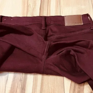 Madewell Women's Skinny Pant Sz 26x29 Maroon 19" Rise thumbnail 7
