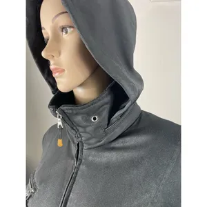 Weatherproof Jacket Black Removable Hood Zip Front Womens Midi Coat M‎ B-R thumbnail 6