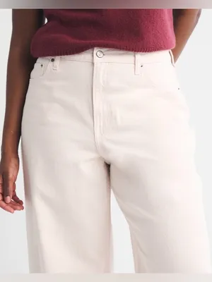 Abercrombie 90’s Relaxed Straight Jean Light Pink thumbnail 5