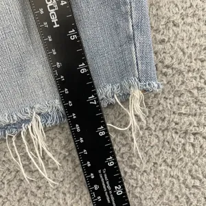 VTG Abercrombie & Fitch Jean Shorts 6 Light Wash Distressed Cut Off Bermuda Y2K thumbnail 10
