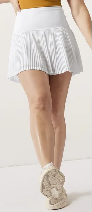 Athleta A-Game Pleated Mesh Skort White Balletcore Pickleball/Tennis/Golf-XL 🧡🎀 thumbnail 1