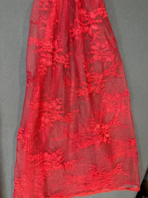 Women L Red Lace Corset Dress Bell Sleeve Y2K Romantic Goth Coquette Festival thumbnail 3