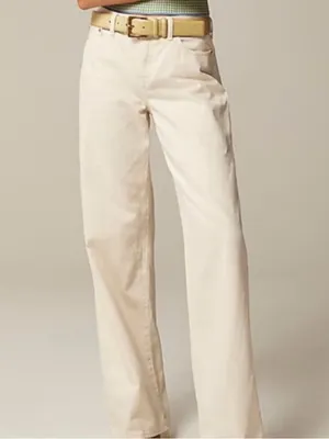 J.Crew ‘84 Low Rise wide-leg Jeans in Ecru thumbnail 2
